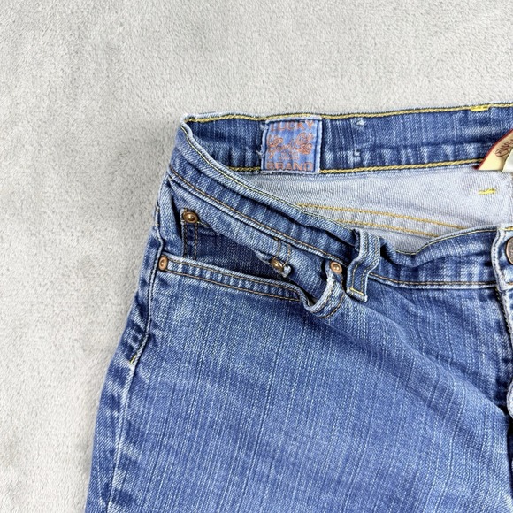 Lucky Brand Jeans Shorts 12/31 Blue Denim Sundown Skinny Bermuda 90s Y2K USA - Picture 7 of 16